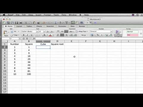 How do you write an exponent formula in Excel?