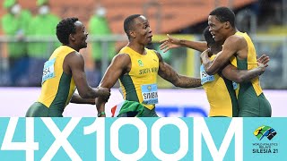 South Africa clinch 4x100m victory | World Athletics Relays