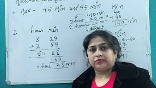 How To Add And Subtract Time In Hours And Minutes...@TutorJyotiKapoorOnlinestudy