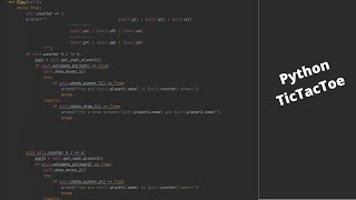 TicTacToe Python. 2 Players (Easy)