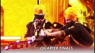 Bir Khalsa: Indian Sikhs Nearly KILL Each Other In Risky Danger Act | America's Got Talent 2019