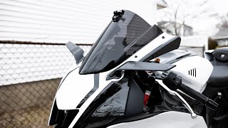 Installing Rizoma Stealth Mirrors on my Yamaha R7