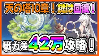 【プラエデ】天の塔10－4攻略！戦力差42万で突撃したら幕間レベルの難易度だった【天の塔】