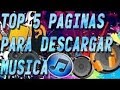 ✅ 5 Mejores Páginas Para Descargar Música Gratis【2019】 PARA PC Y MOVIL