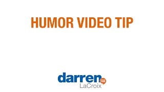 Want to be funnier?  How to be funny, humor tip for presentations