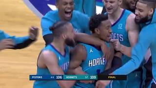 Malik Monk GAME-WINNER - Pistons vs Hornets | November 15, 2019 | 2019-20 NBA Season