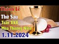 Thánh lễ trực tuyến Hôm nay | Thứ Sáu Tuần XXX Thường Niên | 1 /11 / 2024 Trực Tiếp Thánh Lễ