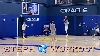 📺 Stephen Curry workout/threes after Warriors practice, day before Phoenix Suns at Chase Center