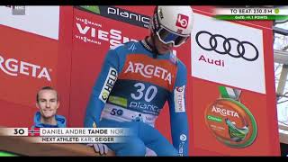 Daniel Andre Tandes brutaler Sturz in Planica