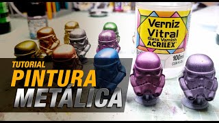 Tutorial - Pintura metálica sem segredos! Crie muitas cores gastando pouco. Bonus no final do vídeo.