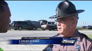 2 crash scenes in Loxahatchee