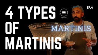 Four Types of Martinis for Every Home Bartender! Happiness Bar Recipes