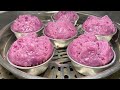 梦幻紫薯发糕 | 天然紫薯制成 | Purple Potato Huat Kueh