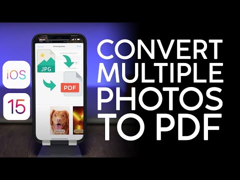 How to Merge Multiple Images into One PDF File on iPhone