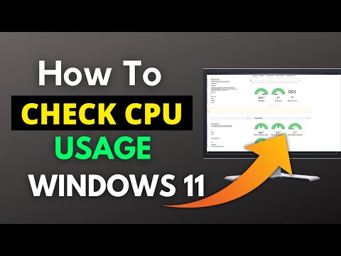 How to check CPU usage in Windows 11, see CPU usage in Windows 11