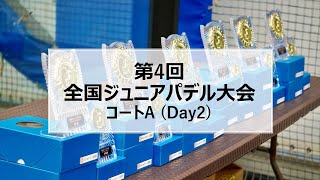 【コートA】第4回全国ジュニアパデル大会 Day 2