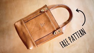 You Can Make this Leather Mini Tote :)