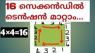 മനസ്സ് 16  സെക്കൻഡിൽ ശാന്തമാക്കാം /How to calm mind very fast/Malayalam Mind relaxation Method.