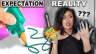 Testing 5 Minute Crafts ABSOLUTE WORST Art Hacks..(i cant with these)