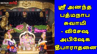 ஸ்ரீ அனந்த பத்மநாப சுவாமி - விசேஷ அபிஷேக தீபாராதனை | Sri Ananda Padmanabhaswamy - Adayar