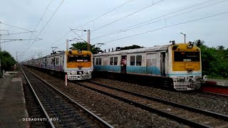 Never Seen Before - Dangerous Parallel Overtake: Midnapore Local Brutally Overtakes Panskura Local