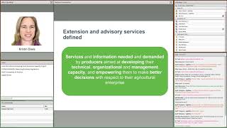 Webinar: Measuring Performance in Ag Extension: Common Metrics Framework