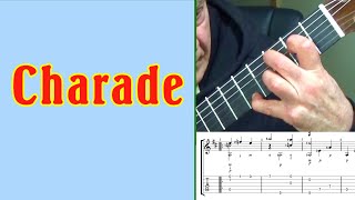 Charade 1963 movie theme - fingerstyle guitar solo with tab