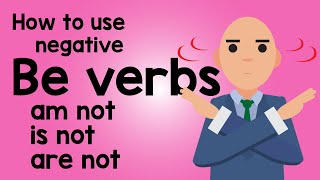 Basic English Grammar |  Negative Be verbs | AM NOT IS NOT ARE NOT