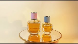 unique shape 30ml 50lm creative lovely luxury glass perfume bottle with leather cap XS239240