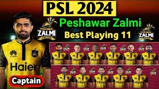 Peshawar zalmi vs Quetta gladiators 2nd match psl 9 18 February 2024 Peshawar zalmi playing 11