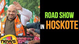 BJP Chief Amit Shah's Road Show in Hoskote | Karnataka | Mango News