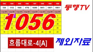 #로또1056회ㅡ흐름대로-4[A]  #제외자료   #좋은결과 얻으세요