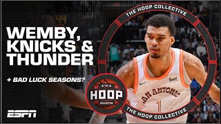 Health Issues For Knicks, Wemby’s Historic Numbers & OKC Looking Mature | The Hoop Collective