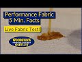 Everything You Want to Know About Performance Fabric in 5 Minutes! (Live Fabric Test)