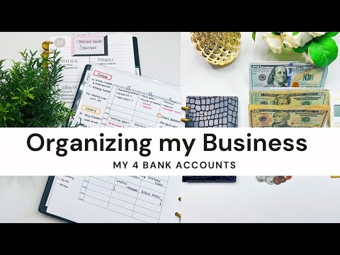 Organizing my small business finances: 4 bank accounts