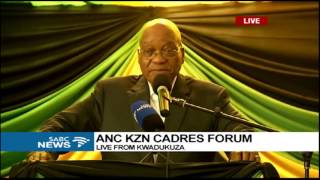 Pres Zuma addresses KZN ANC Cadres