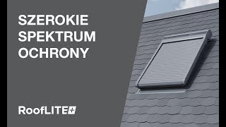 Elektryczna roleta zewnętrzna z zasilaniem solarnym do okien RoofLITE+ SSR