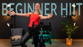 HIIT for Fat Loss | 20 minute Stationary Bike Workout for Beginners