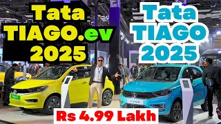 2025 Tata Tiago EV and Tata Tiago Petrol - CNG - FACELIFT ? MG Comet \u0026 Maruti Swift Rival 🔥