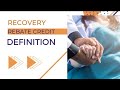 Recovery Rebate Credit Definition