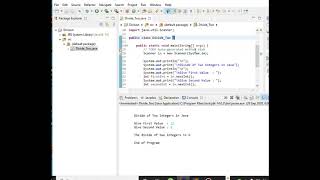 Division of Two Numbers in Java