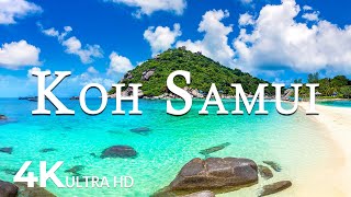 FLYING OVER KOH SAMUI (4K UHD) - Soothing Music Along With Beautiful Nature Video - 4K Video ULTRAHD