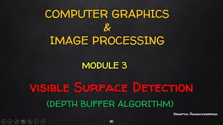 VISIBLE SURFACE DETECTION ALGORITHMS