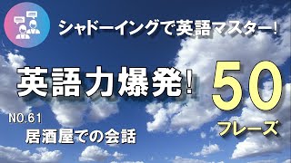 [50フレーズ]居酒屋での会話(Japanese Pub)で英語力爆発！｜寝ながらシャドーイングで楽しく学ぶ英会話