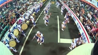 2014/8/13徳島市阿波おどり葉月連高張カメラ（市役所前演舞場）