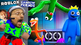 Roblox Rainbow Friends are NOT our Friends 🌈=💀 (FGTeeV Gameplay w/ Drizz)