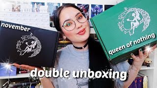 DOUBLE FAIRYLOOT UNBOXING | November \u0026 Queen of Nothing Collector's Edition Boxes