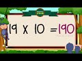 19x1=19 multiplication table of nineteen tables song multiplication time of tables mathstables