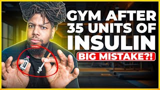 GYM VLOG and Workout with a type 1 diabetic - after 35 UNITS of Insulin - Big Mistake !?