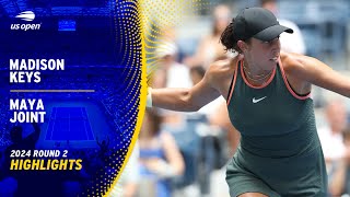 Madison Keys vs. Maya Joint Highlights | 2024 US Open Round 2